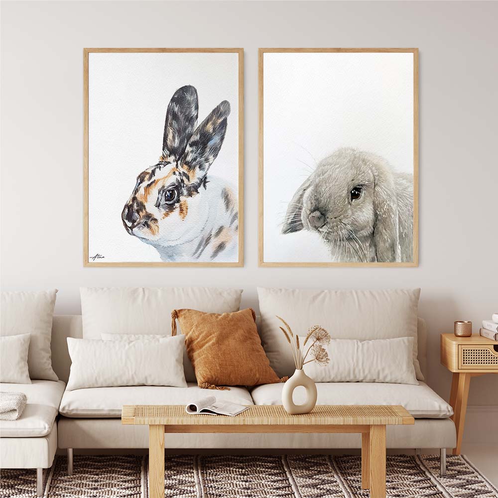 Custom Made Animal Portrait From Photo, Unique Hand Painted Watercolor Artwork
