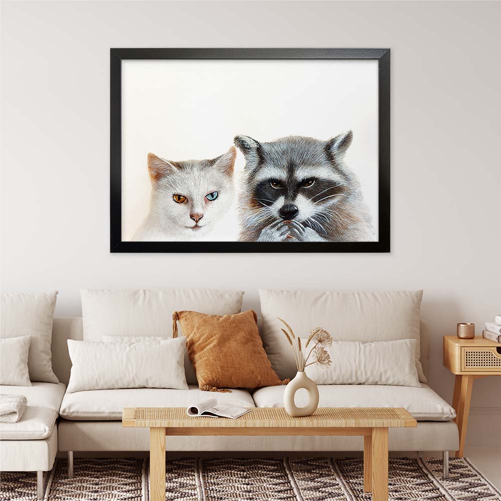 Custom Made Animal Portrait From Photo, Unique Hand Painted Watercolor Artwork