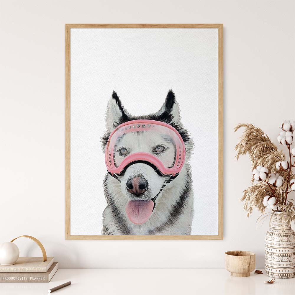 HILARIOUS Custom Pet Portrait From Photo 100% Watercolor Hand Painting Peekaboo