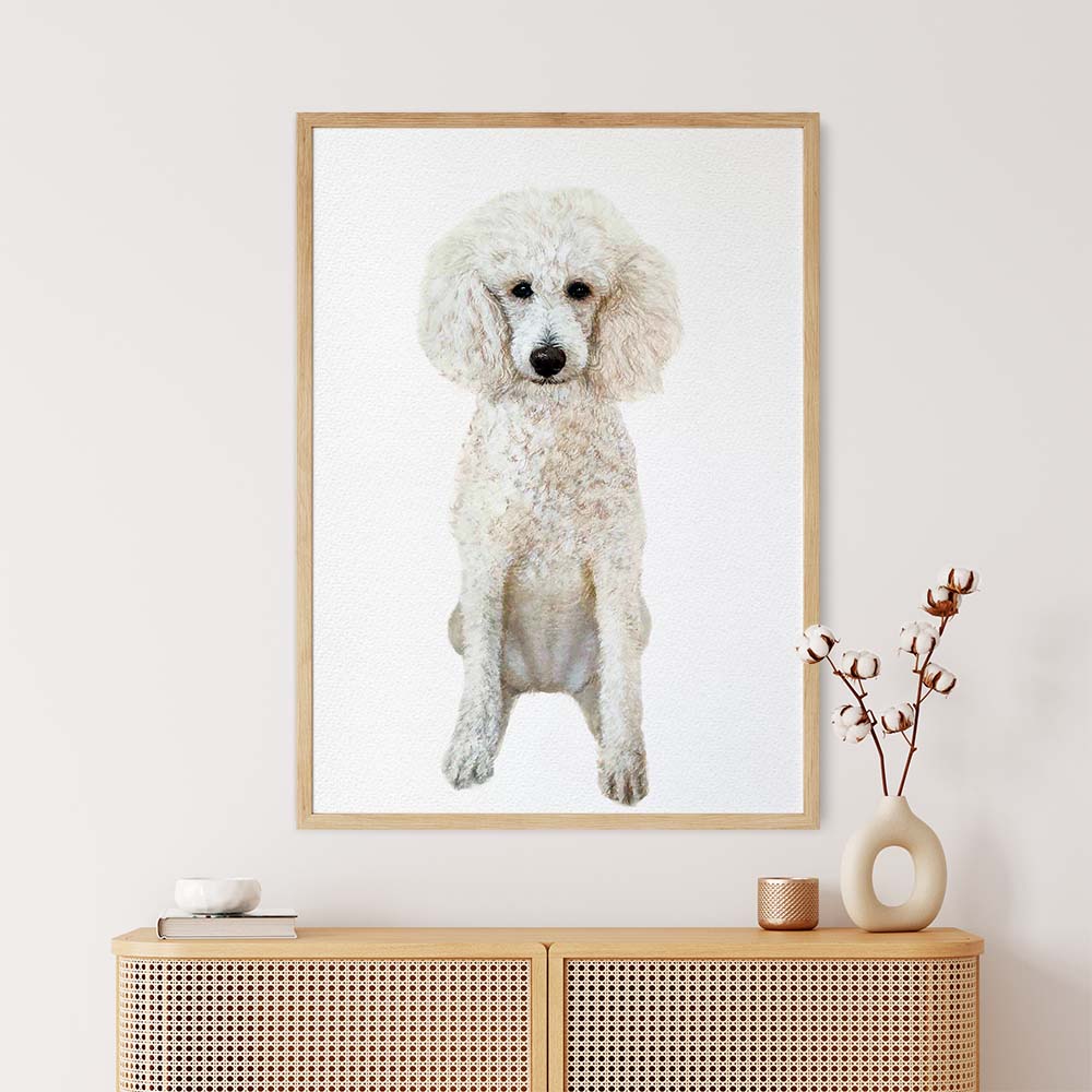 FULL-BODY Pet Portrait From Photo 100% Watercolor Hand Painting