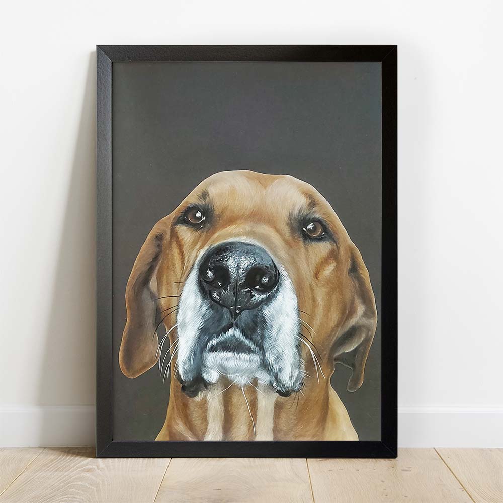Custom Pet Portrait WITH BACKGROUND From Photo 100% Hand Painted