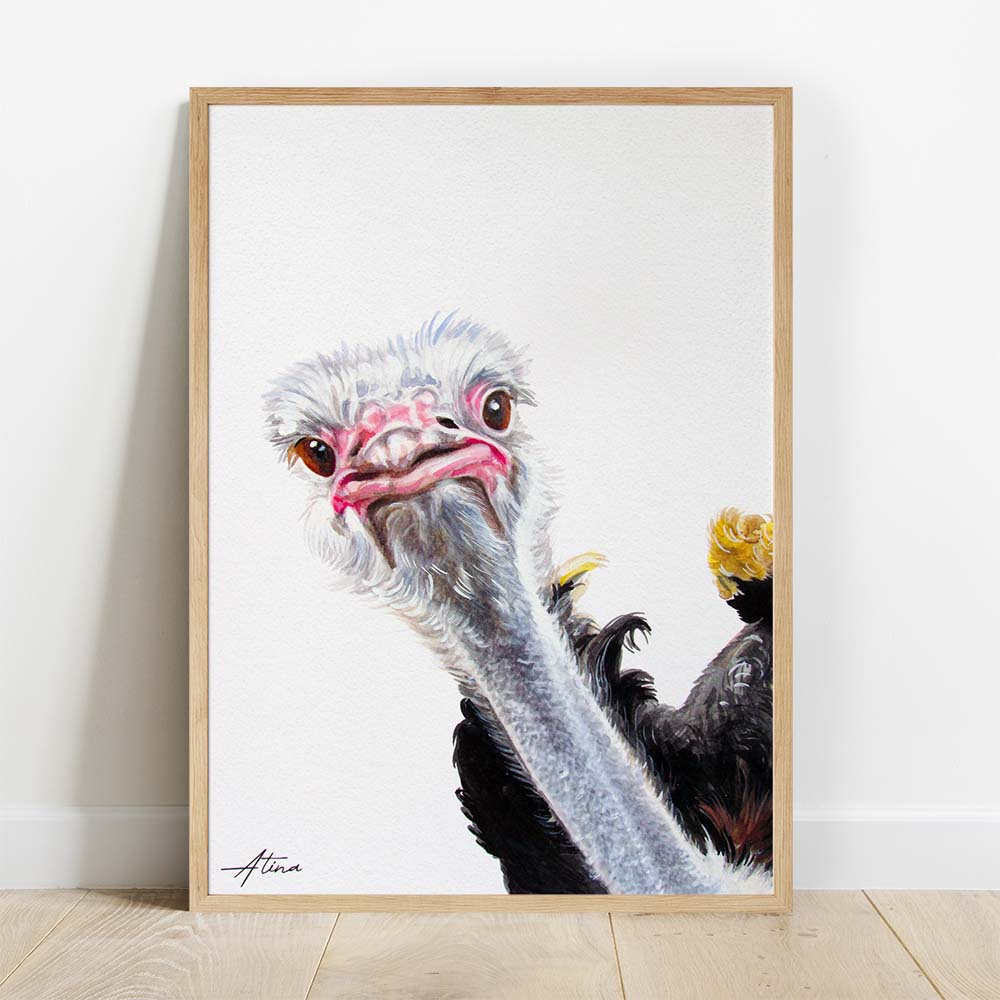 Custom Made Animal Portrait From Photo, Unique Hand Painted Watercolor Artwork