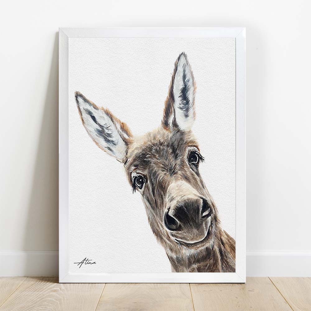 Custom Made Animal Portrait From Photo, Unique Hand Painted Watercolor Artwork