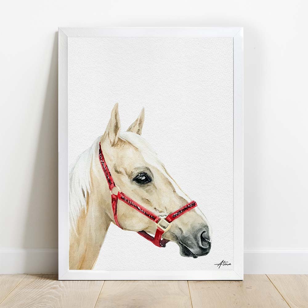 Custom Made Animal Portrait From Photo, Unique Hand Painted Watercolor Artwork
