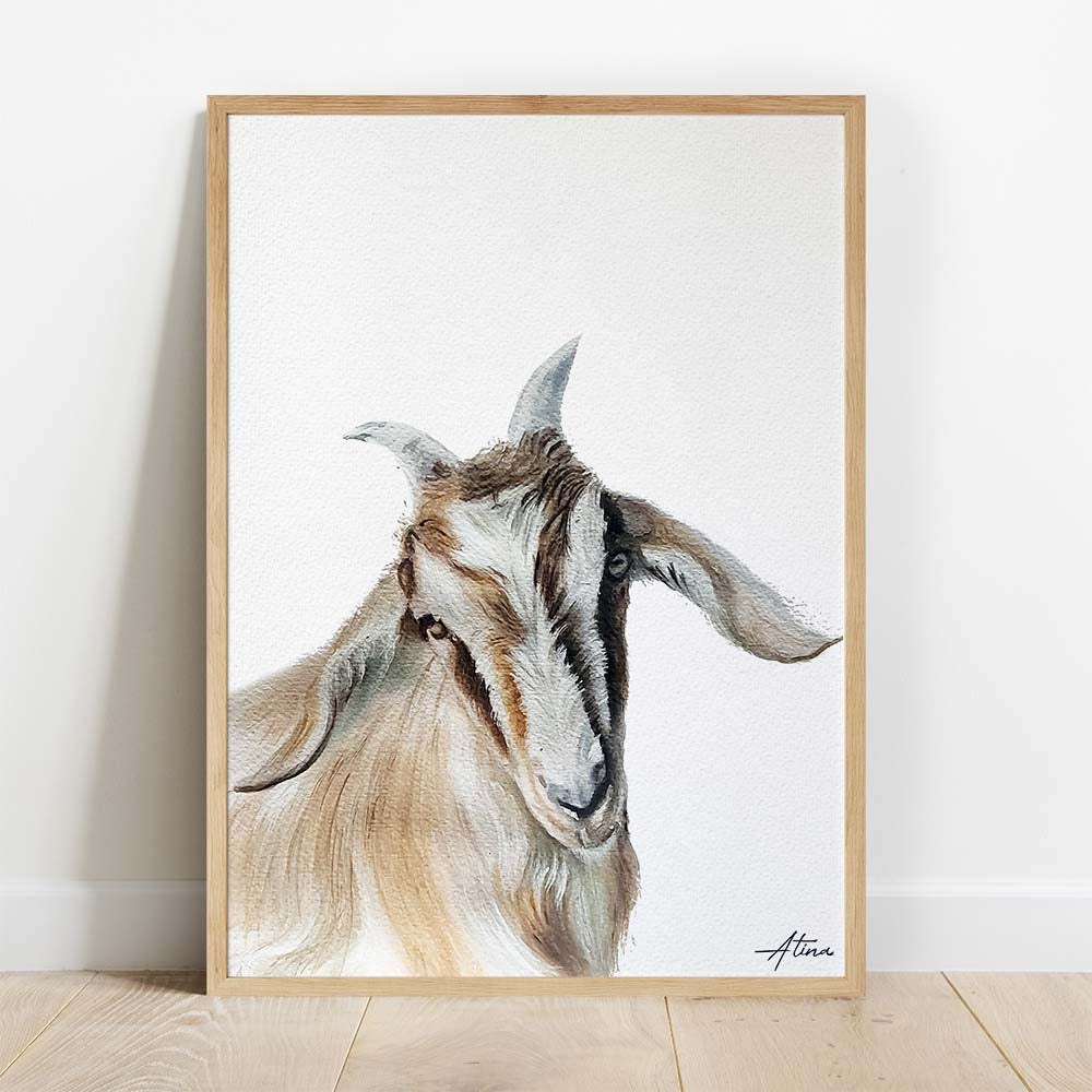 Custom Made Animal Portrait From Photo, Unique Hand Painted Watercolor Artwork