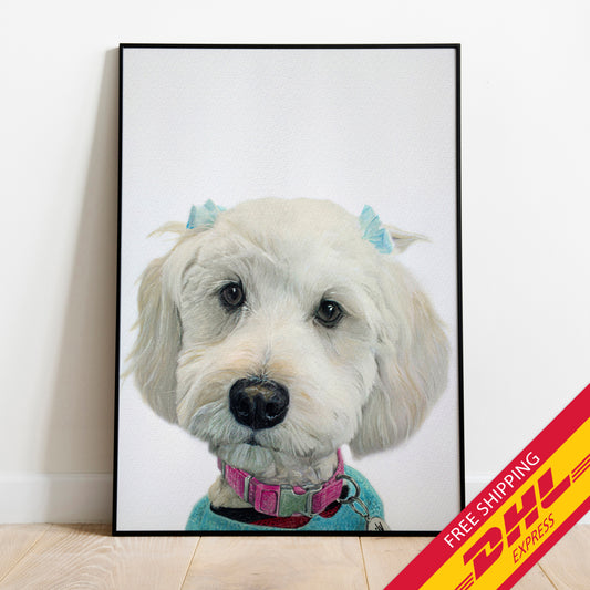 JACLYN $70 Surcharge For Double 12х16 Framed Custom Watercolor Hand-Painted Portrait