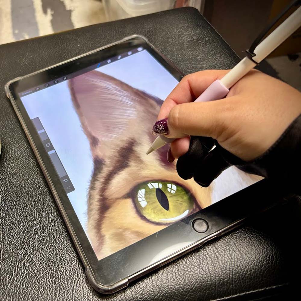 Custom Hand-Drawn Dog Portrait from Photo – Premium Physical Print