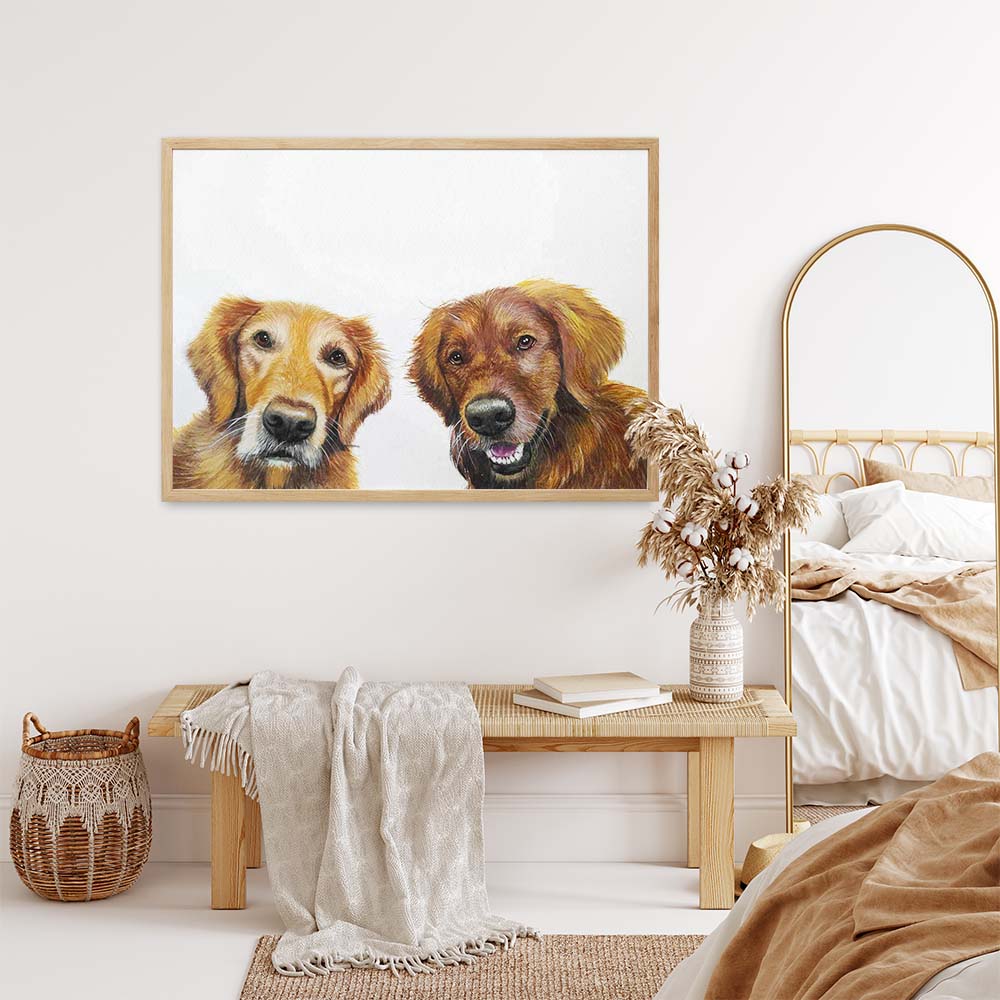 Personalized Pet Portrait From Photo 100% Hand-Painted With ACRYLIC Paints Peekaboo