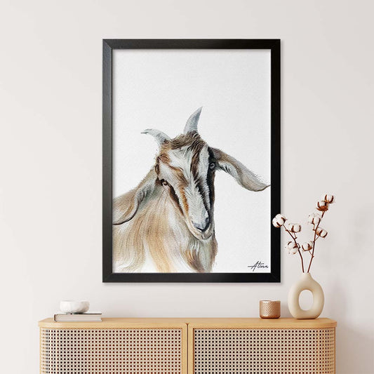 Custom Made Animal Portrait From Photo, Unique Hand Painted Watercolor Artwork