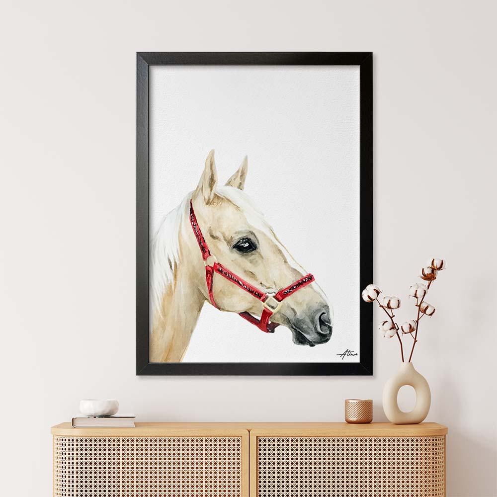 Custom Made Animal Portrait From Photo, Unique Hand Painted Watercolor Artwork