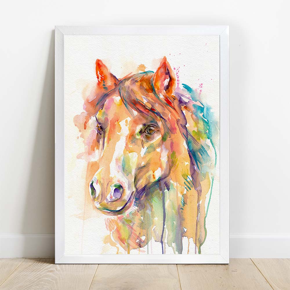 Personalized Pet Portrait From Photo 100% Multi-Colors Watercolor Hand Painting